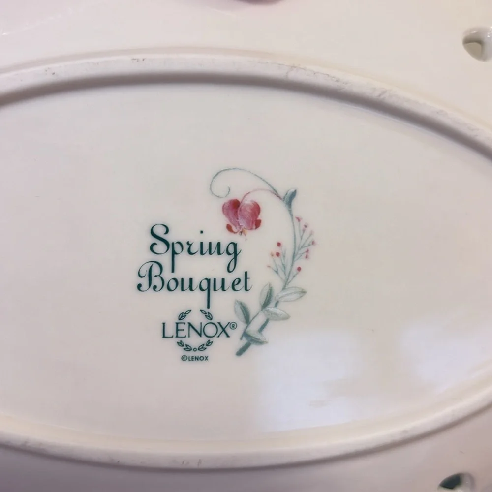Lenox Spring Bouquet Porcelain Jewelry Tray.